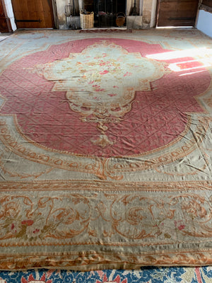 Antique French Aubusson oversize tapestry carpet (785 x 624cm)