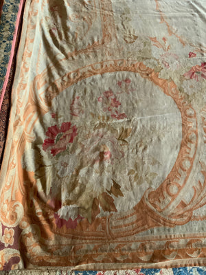Antique French Aubusson oversize tapestry carpet (785 x 624cm)