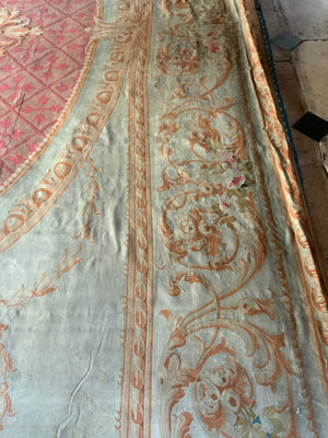 Antique French Aubusson oversize tapestry carpet (785 x 624cm)