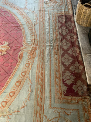 Antique French Aubusson oversize tapestry carpet (785 x 624cm)