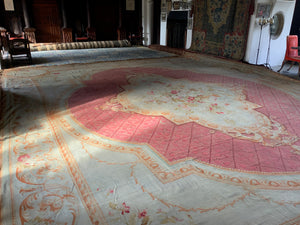 Antique French Aubusson oversize tapestry carpet (785 x 624cm)