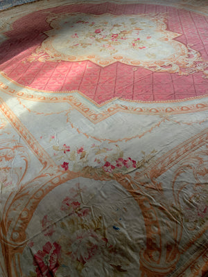 Antique French Aubusson oversize tapestry carpet (785 x 624cm)