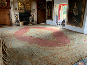 Antique French Aubusson oversize tapestry carpet (785 x 624cm)