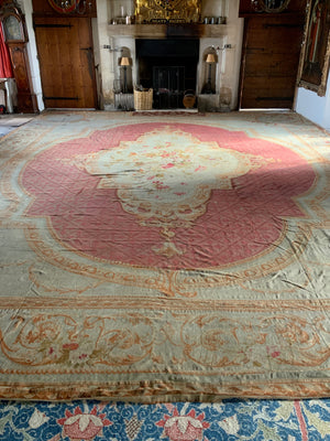 Antique French Aubusson oversize tapestry carpet (785 x 624cm)