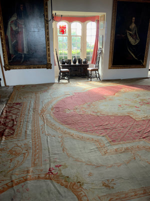 Antique French Aubusson oversize tapestry carpet (785 x 624cm)