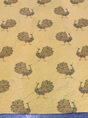 Peacock design vintage heavy brocade curtain (231 x 124cm)
