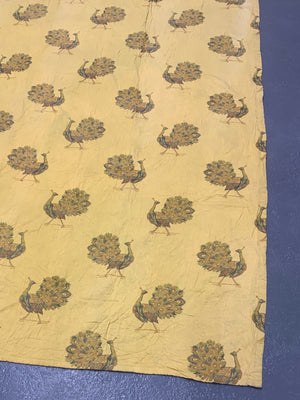 Peacock design vintage heavy brocade curtain (231 x 124cm)