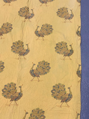 Peacock design vintage heavy brocade curtain (231 x 124cm)