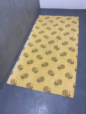 Peacock design vintage heavy brocade curtain (231 x 124cm)