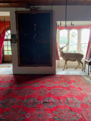 Turkish 'red Turkey' Ushak oversize carpet (495 x 385cm)