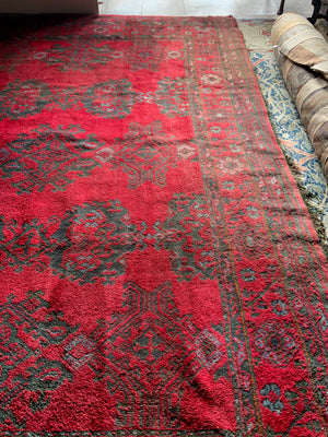 Turkish 'red Turkey' Ushak oversize carpet (495 x 385cm)