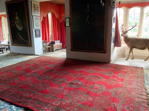 Turkish 'red Turkey' Ushak oversize carpet (495 x 385cm)