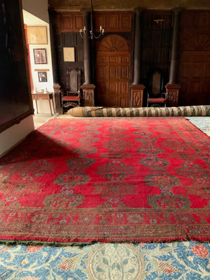 Turkish 'red Turkey' Ushak oversize carpet (495 x 385cm)