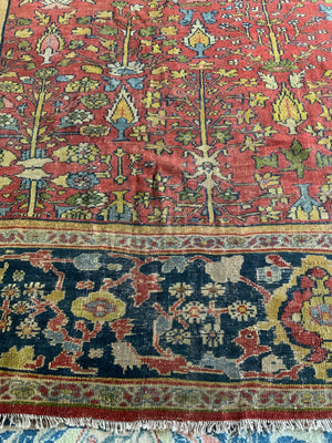 NWP antique Ziegler Mahal oversize carpet (390 x 380cm)