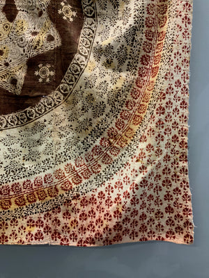Turkish hand block print (148 x 138cm)