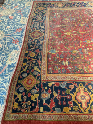 NWP antique Ziegler Mahal oversize carpet (390 x 380cm)