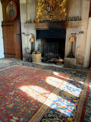 NWP antique Ziegler Mahal oversize carpet (390 x 380cm)