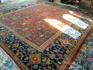 NWP antique Ziegler Mahal oversize carpet (390 x 380cm)