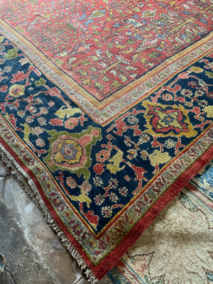 NWP antique Ziegler Mahal oversize carpet (390 x 380cm)