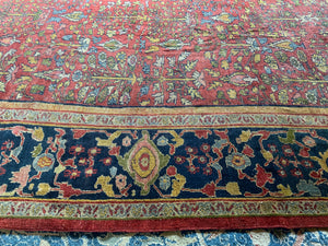 NWP antique Ziegler Mahal oversize carpet (390 x 380cm)