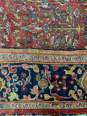 NWP antique Ziegler Mahal oversize carpet (390 x 380cm)