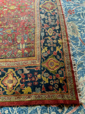 NWP antique Ziegler Mahal oversize carpet (390 x 380cm)