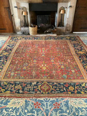 NWP antique Ziegler Mahal oversize carpet (390 x 380cm)