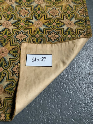 Venetian or N. Italian antique silk stitch embroidery (61 x 59cm)