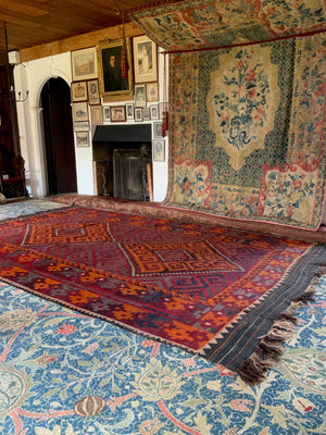 Afghan Turkmen oversize Maimana kilim (500 x 310cm)