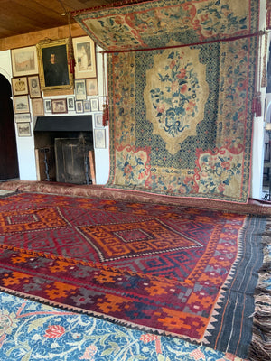 Afghan Turkmen oversize Maimana kilim (500 x 310cm)