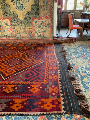 Afghan Turkmen oversize Maimana kilim (500 x 310cm)