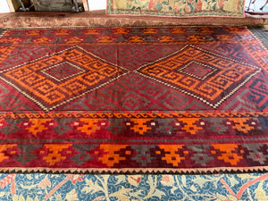 Afghan Turkmen oversize Maimana kilim (500 x 310cm)