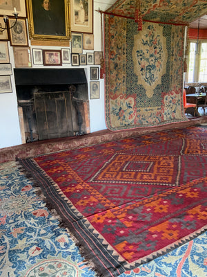 Afghan Turkmen oversize Maimana kilim (500 x 310cm)