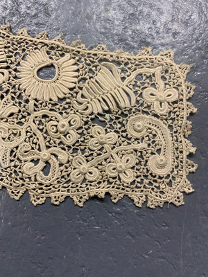 Antique Lace and early drawnwork (3 pieces)
