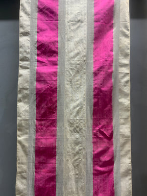 Turkish late Ottoman stripped silk (6.7m x 50cm)