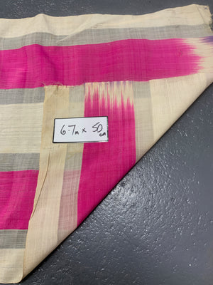 Turkish late Ottoman stripped silk (6.7m x 50cm)