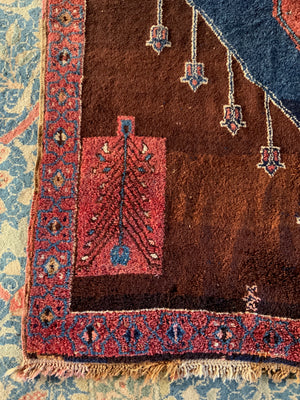 Kurdish Herki oversize 'kelleigh' long carpet from N. Iraq (490 x 232cm)