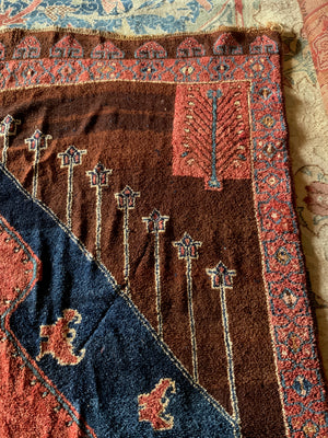 Kurdish Herki oversize 'kelleigh' long carpet from N. Iraq (490 x 232cm)