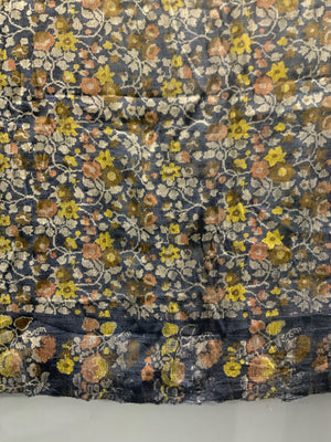 antique Turkish bohçe (?) silk brocade  (139 x 123cm)