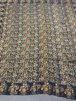antique Turkish bohçe (?) silk brocade  (139 x 123cm)
