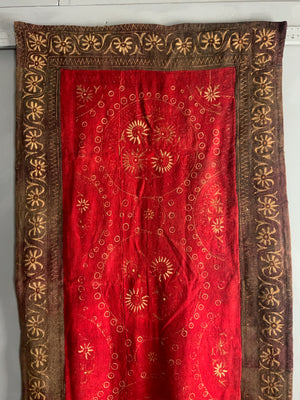 Indian antique wool summer carpet (188 x 97cm)