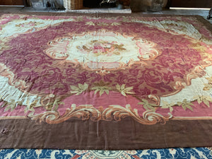 French Aubusson oversize tapestry carpet (455 x 340cm) *AF