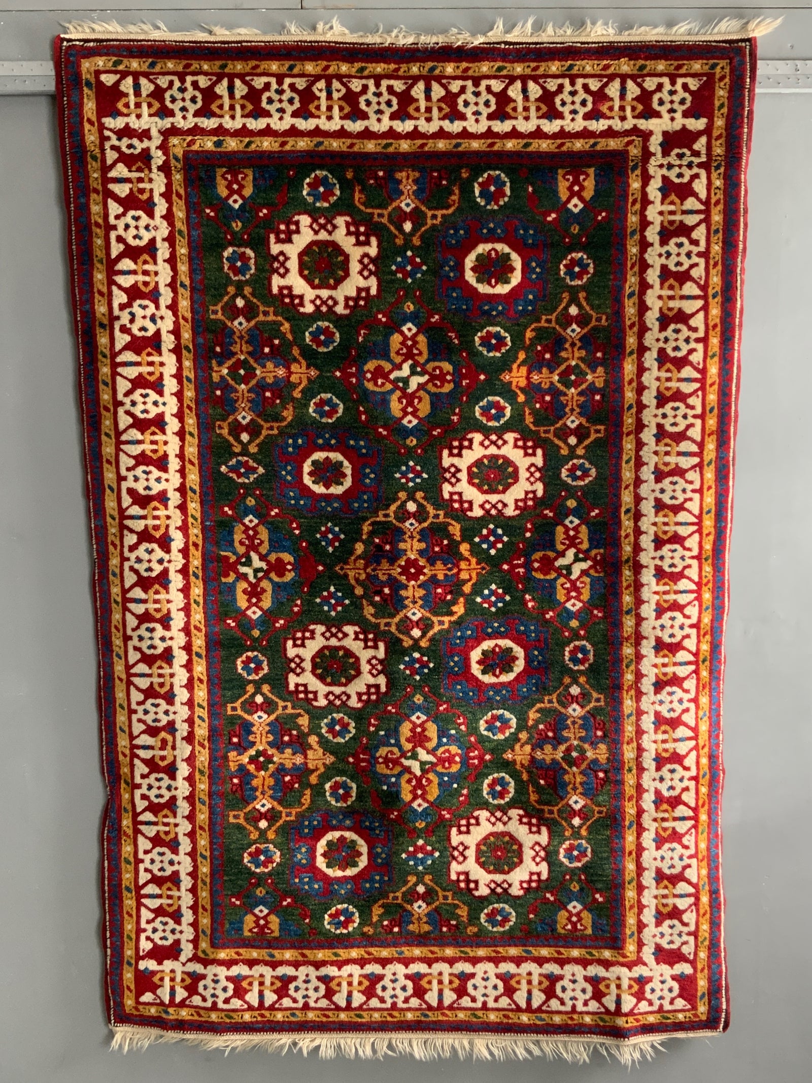 CROR Turkish Holbein design replica 16C rug (210 x 137cm) *new