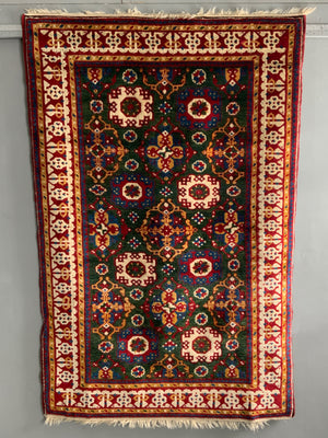 CROR Turkish Holbein design replica 16C rug (210 x 137cm) *new