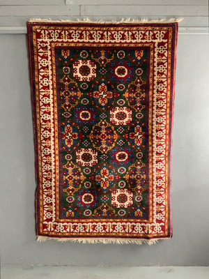 CROR Turkish Holbein design replica 16C rug (210 x 137cm) *new