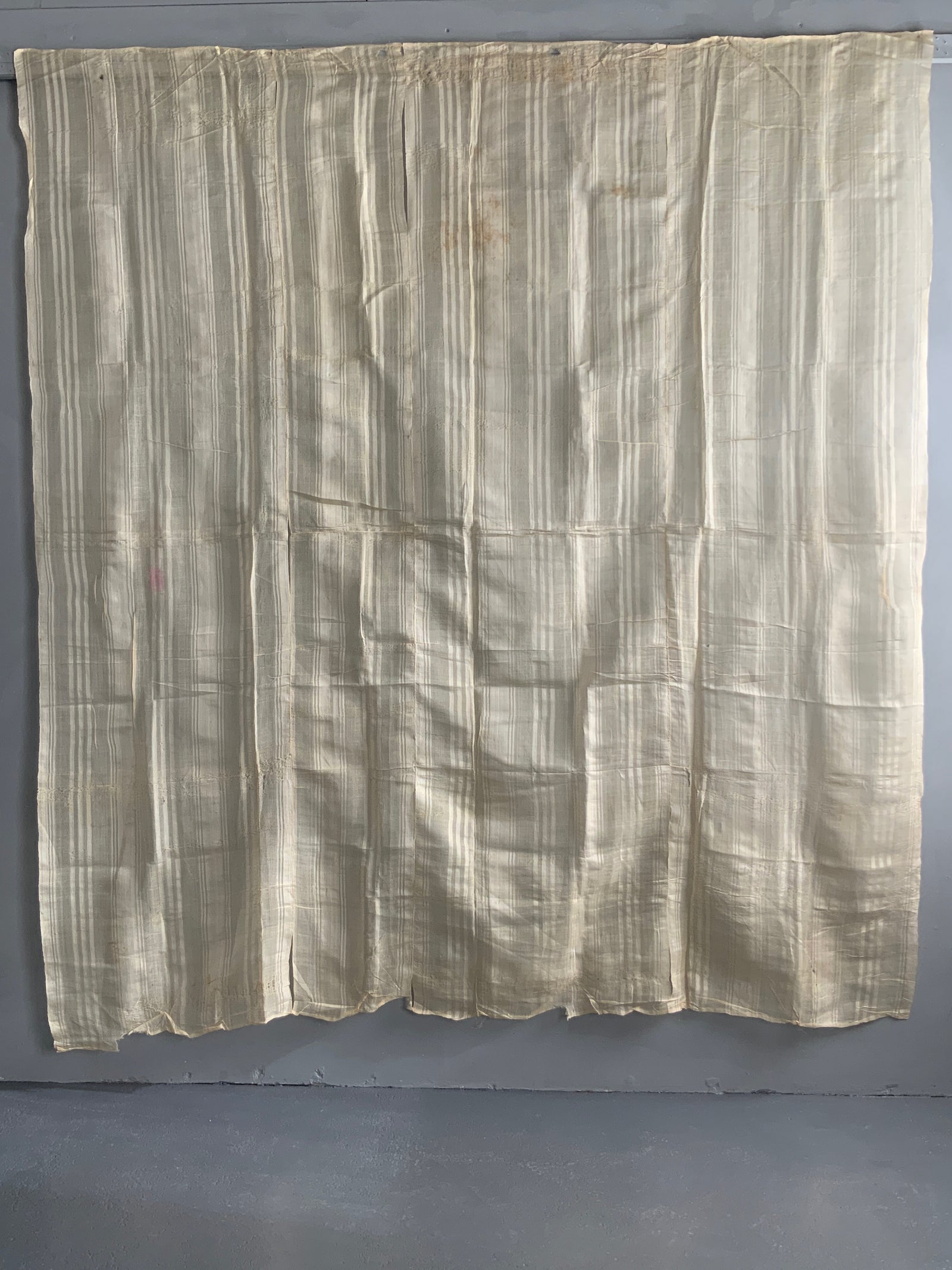 Late Ottoman Turkish antique silk day cover (220 x 202cm) *AF