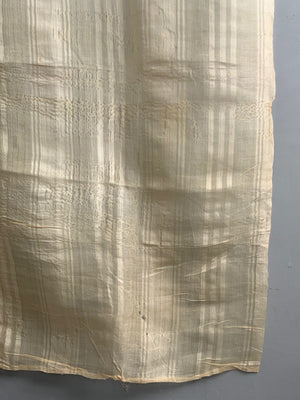 Late Ottoman Turkish antique silk day cover (220 x 202cm) *AF