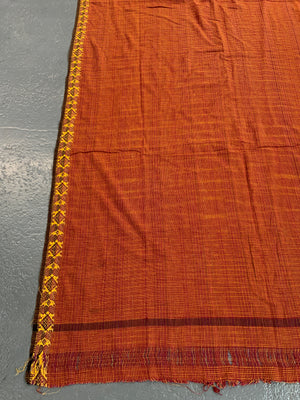 Indian vintage plain cotton sari (4.8m x 105cm)