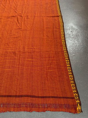 Indian vintage plain cotton sari (4.8m x 105cm)
