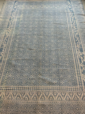 Yazd Zilu flatweave carpet (425 x 297cm)